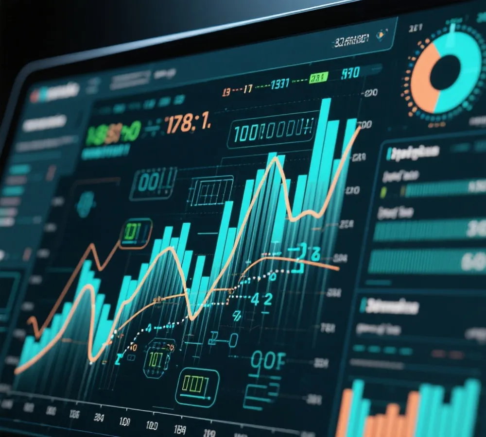 数据分析与走势图可视化示意图